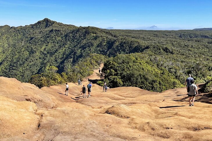 Hikers on the Pihea Trail