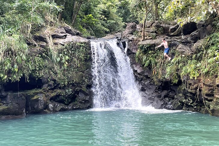 Lower Puohokamoa Falls