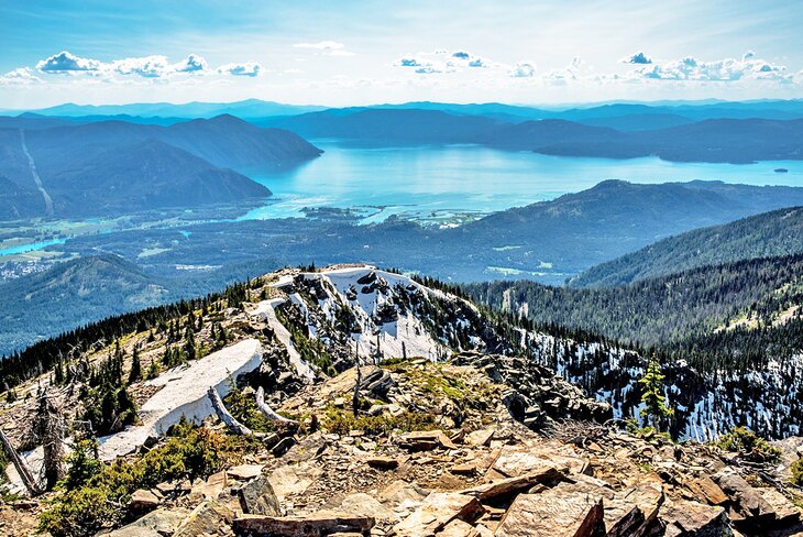 View of Lake Pend Oreille from Scotchman Peak