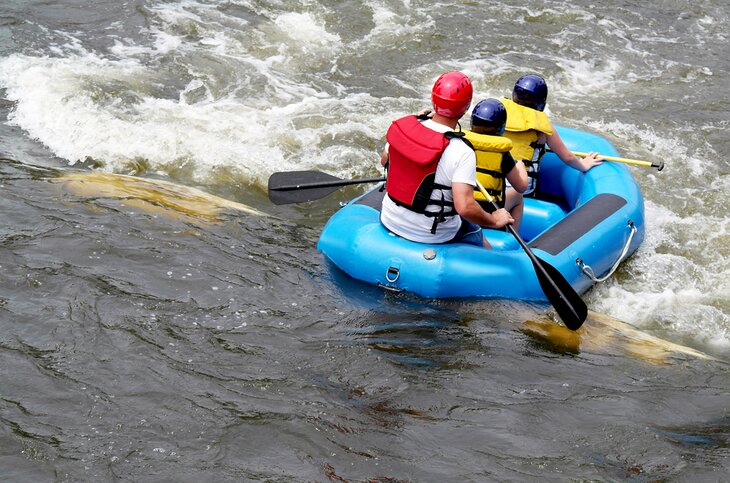 Rafting at the East Race Waterway