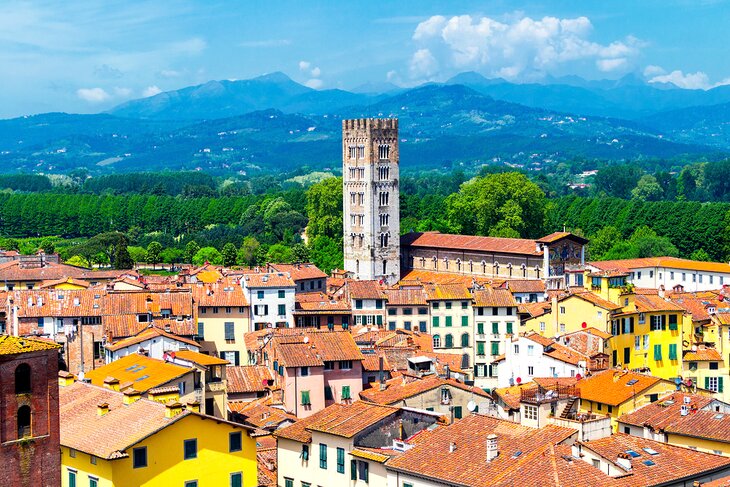 View over Lucca, Tuscany, Italy