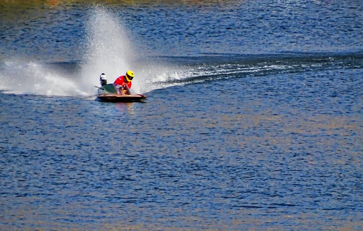 Boat on Pearrygin Lake