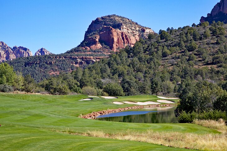 Golf course in Sedona, Arizona