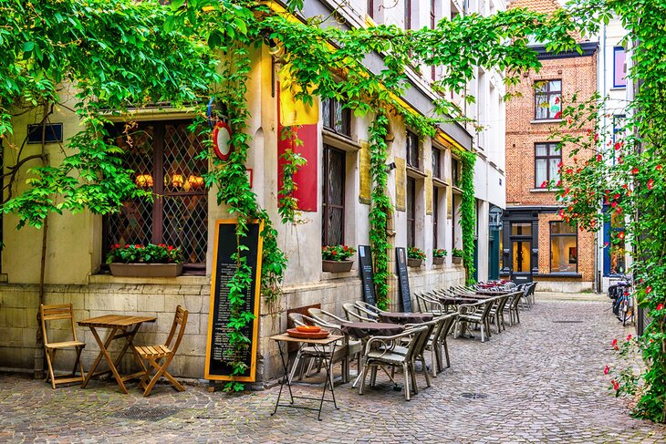 Charming street scene in Antwerp