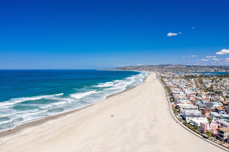 Aerial view of Mission Beach