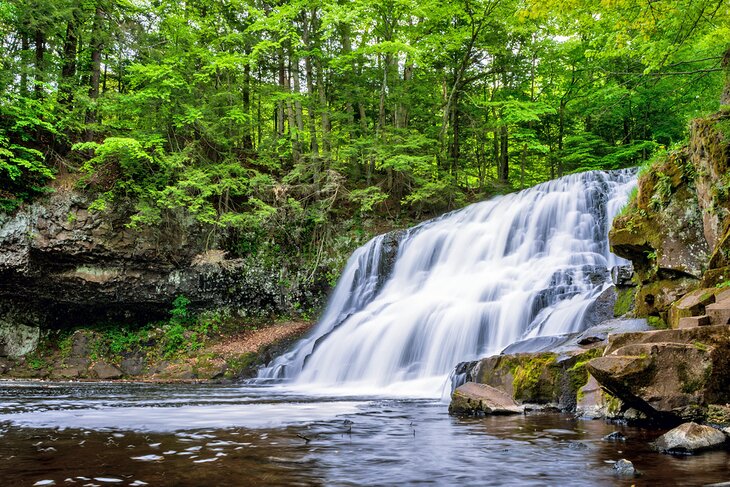 Wadsworth Falls in Connecticut