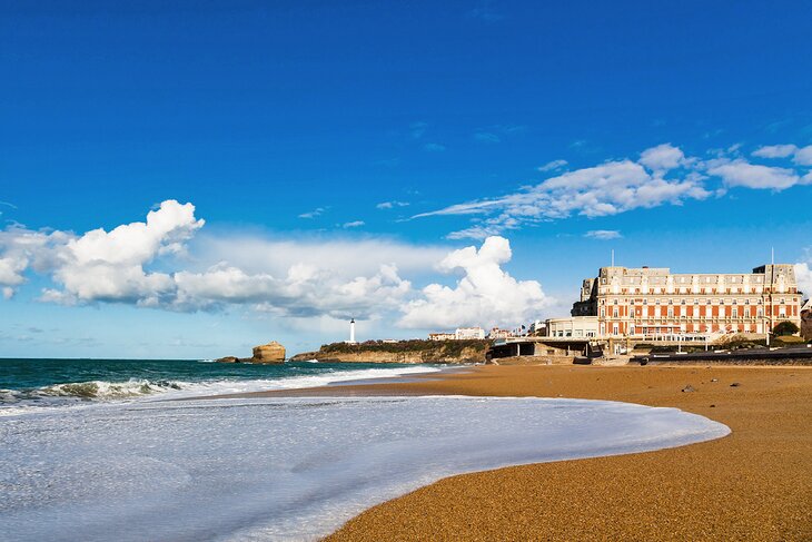 Hotel du Palais Biarritz along the Grande Plage