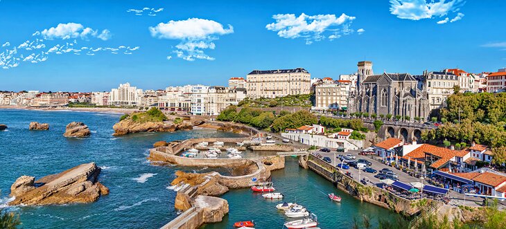 Panoramic view of Biarritz