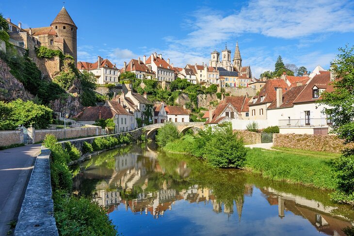 Historical medieval town of Semur-en-Auxois, Burgundy, France