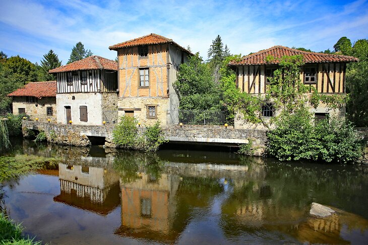 Medieval watermills near Saint-Léonard-de-Noblat, Limousin Region