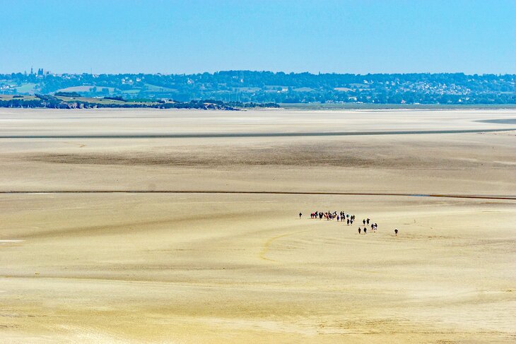 Mont Saint-Michel pilgrimage across the tidal flats