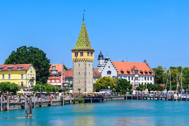 Harbor in Lindau, Lake Constance