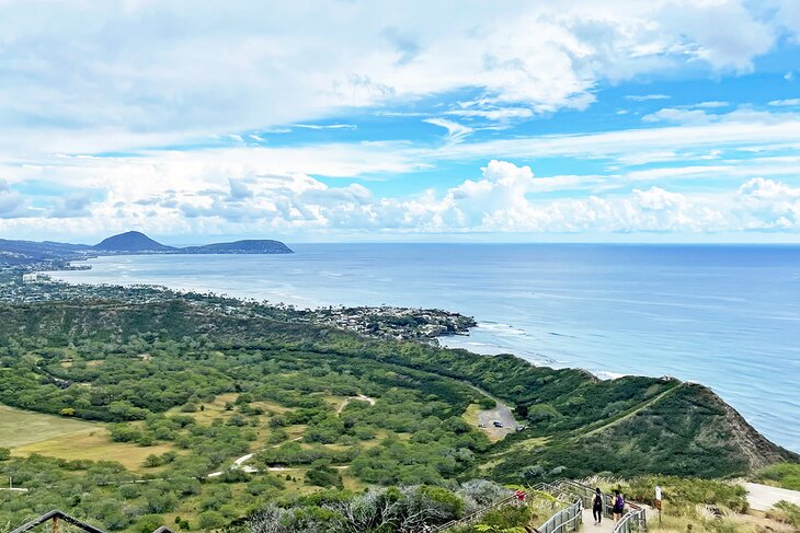 View from the top of Diamond Head Crater