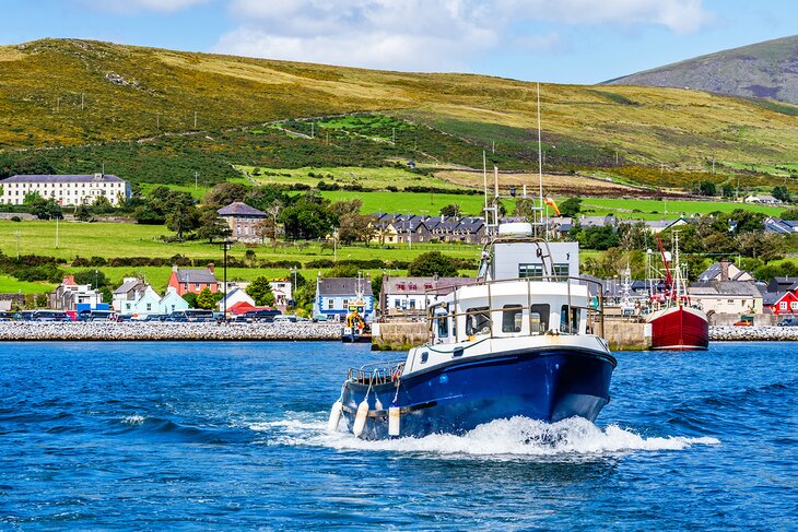 Boat leaving Dingle Harbour