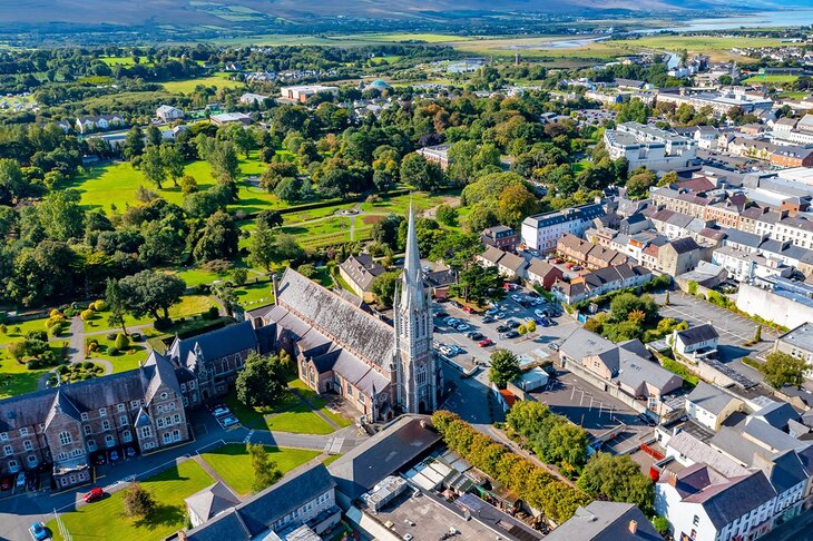 Aerial view of Tralee, Ireland