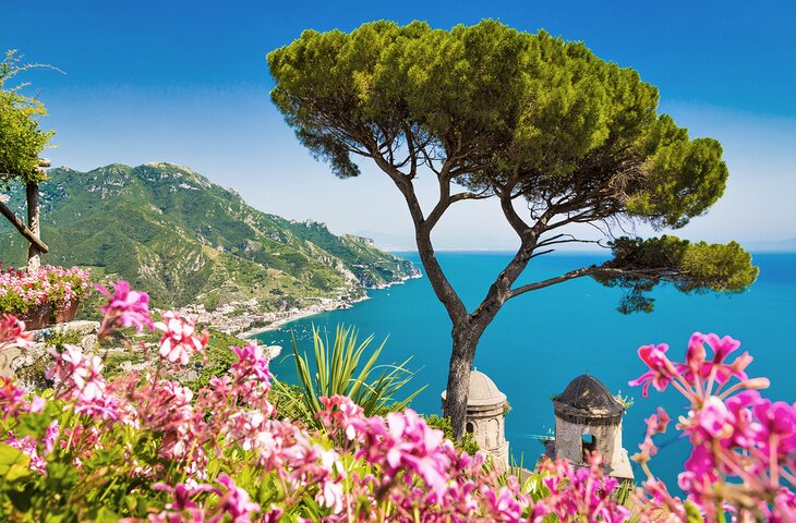 Villa Rufolo Gardens in Ravello, Amalfi Coast