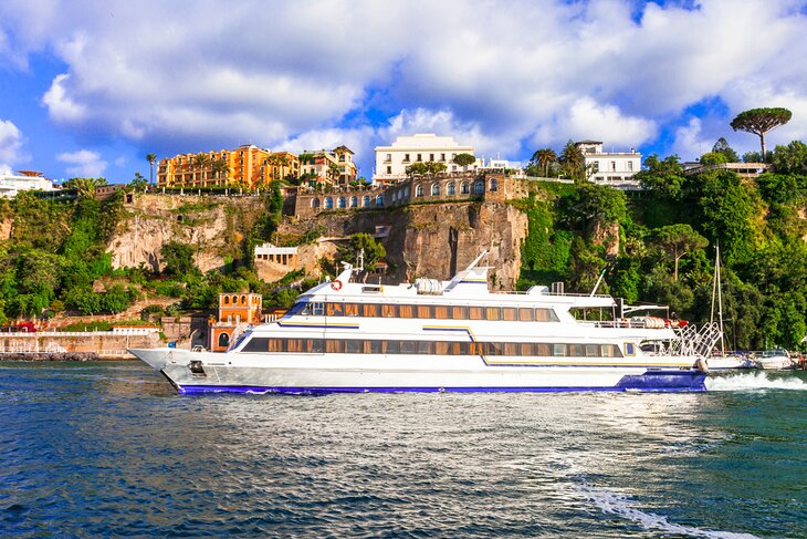 Ferry passing by Sorrento