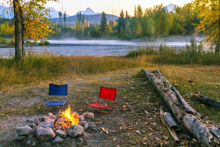 Camping in Glacier National Park, Montana