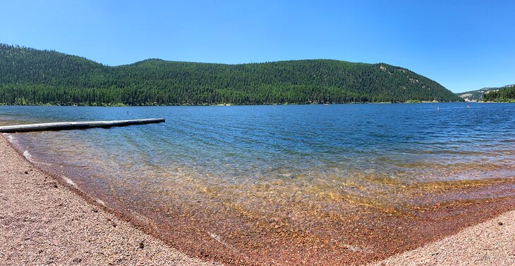 Salmon Lake State Park, a popular camping destination near Missoula, Montana