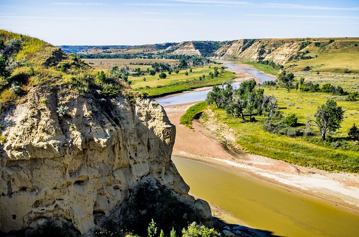 Little Missouri River in Theodore Roosevelt National Park, North Dakota