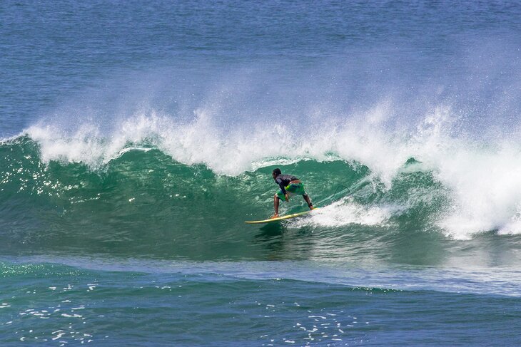 Surfer at Playa La Punta