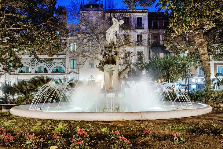 Fountain in Plaza de Gabriel Miró