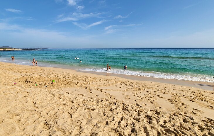 Playa del Moro at the south end of  Playa Larga, Fuerteventura