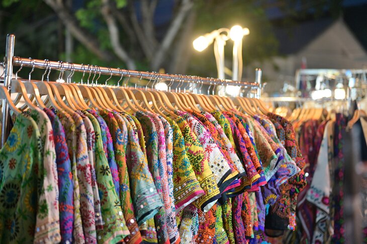 Shirts for sale at the Night Bazaar