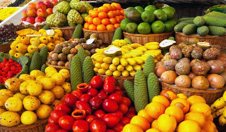 Tropical fruits for sale in Barbados