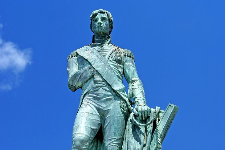 Lord Nelson statue in National Heroes Square