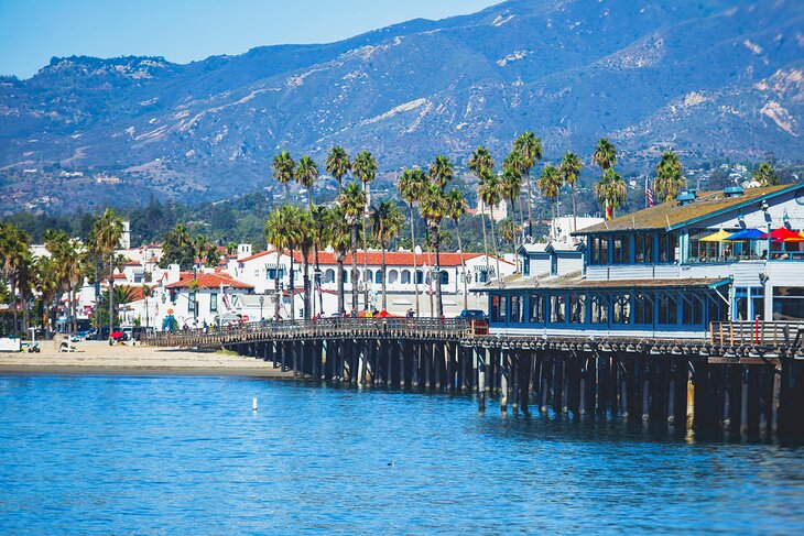 View of Stearns Wharf and Santa Barbara