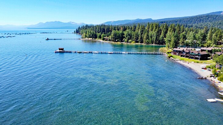 Aerial view of Commons Beach