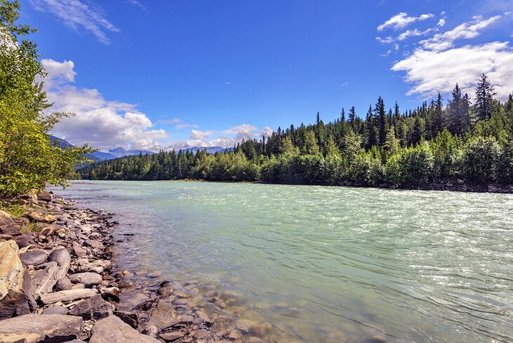 View along the highway from Prince George to Jasper, Canada