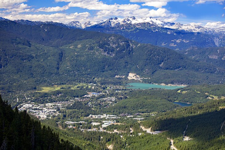 Overview of Whistler, British Columbia