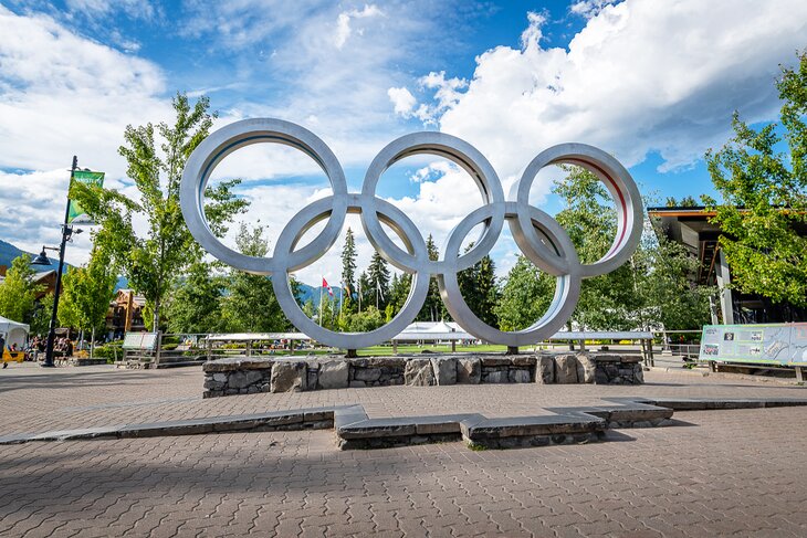 Olympic rings in Whistler