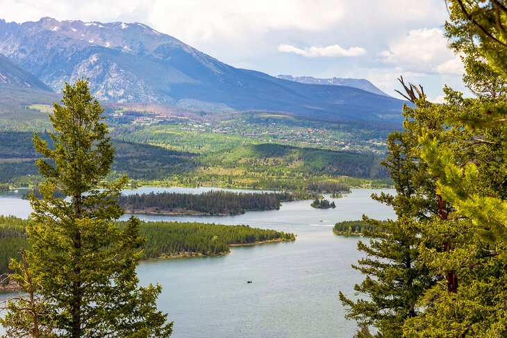 View of Dillon Reservoir from Sapphire Point Overlook