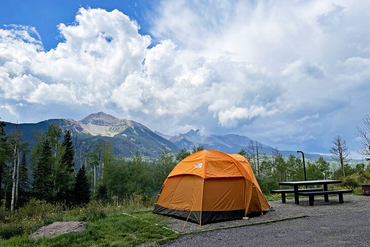 Sunshine Campground near Telluride, Colorado