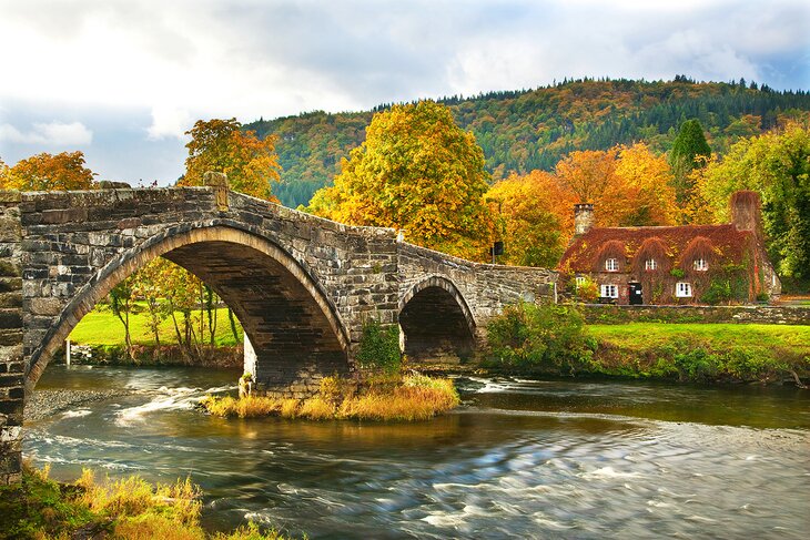 llanwrst Bridge, Snowdonia, North Wales, UK