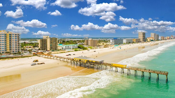 Aerial view of Daytona Beach, Florida