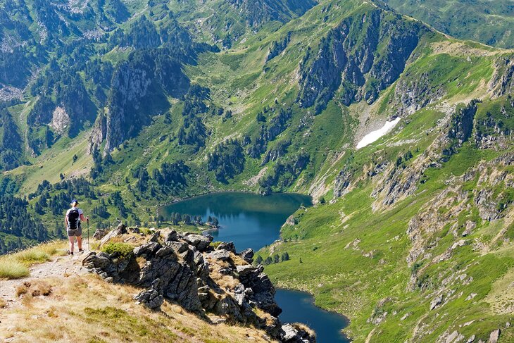 Hiker in the French Pyrenees