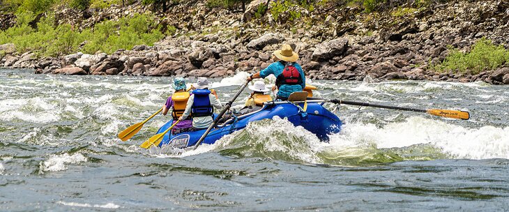 Rafting on the Middle Fork of the Salmon River through Frank Church-River of No Return Wilderness