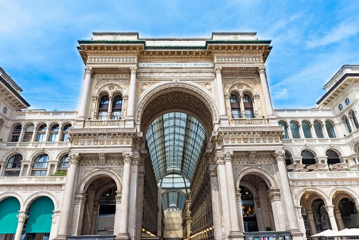 Vittorio Emanuele II Gallery in Milan, Italy