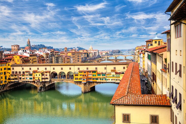 Ponte Vecchio over Arno River in Florence