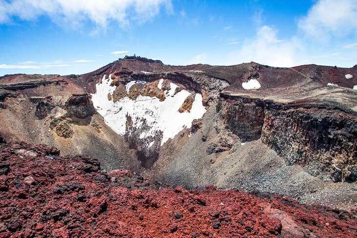 Crater on Mount Fuji