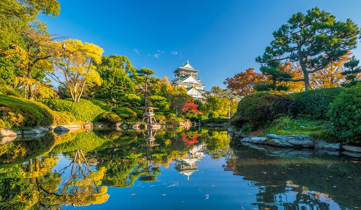 Osaka Castle in autumn