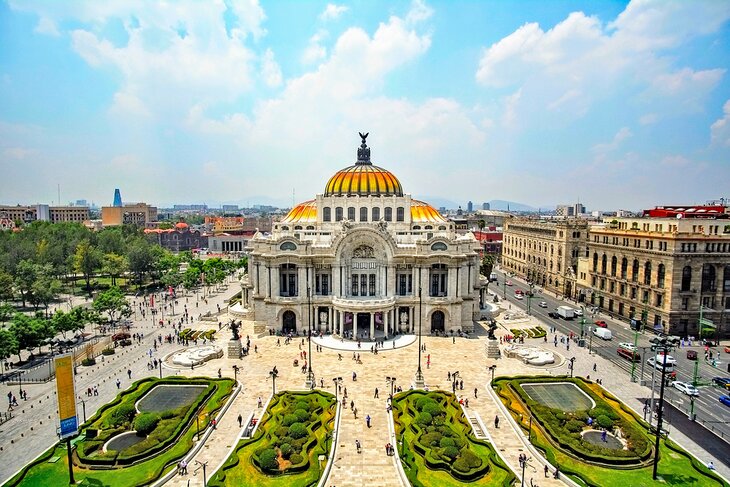 Palace of Fine Arts in Mexico City