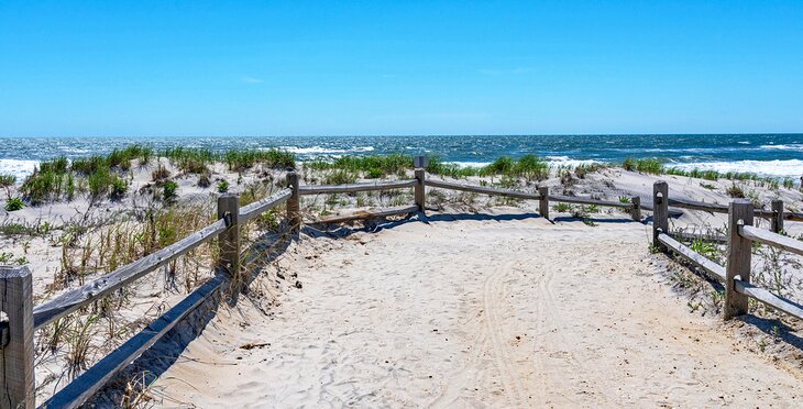 Entrance to the beach at Sea Isle City