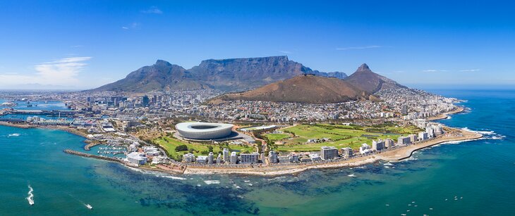 Aerial view of Cape Town, South Africa