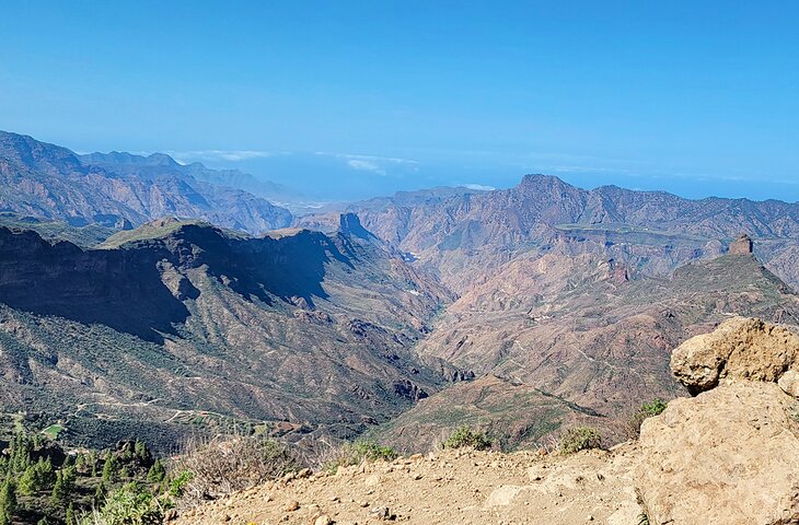 View from the top of the hike to Roque Nublo
