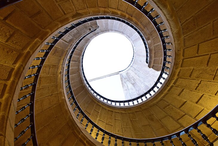 Spiral staircase in the Museo do Pobo Galego